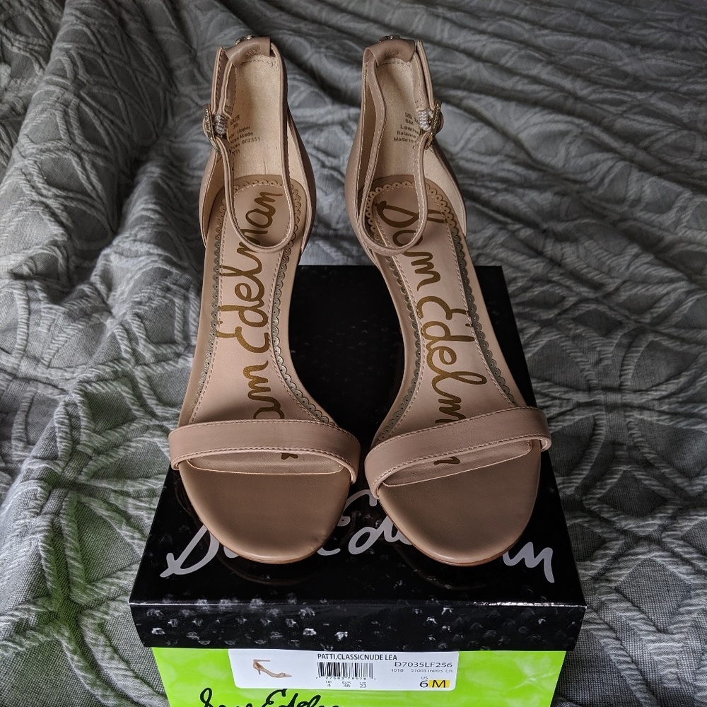 Sam Edelman Nude Sandals, Size 6M BRAND NEW